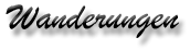 Wanderungen